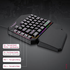 Lei Lang TF900 Single Hand Mouse Keyboard Suit