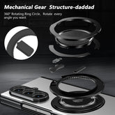 Magnetic Ring Kickstand with Tempered Glass
