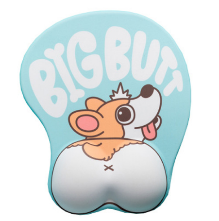 Silicone Anime Mouse Pad 3D stereo Cartoon, Corgi