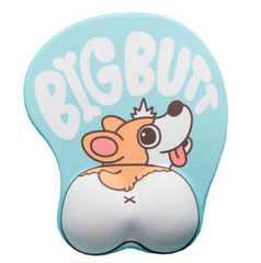 Silicone Anime Mouse Pad 3D stereo Cartoon, Corgi