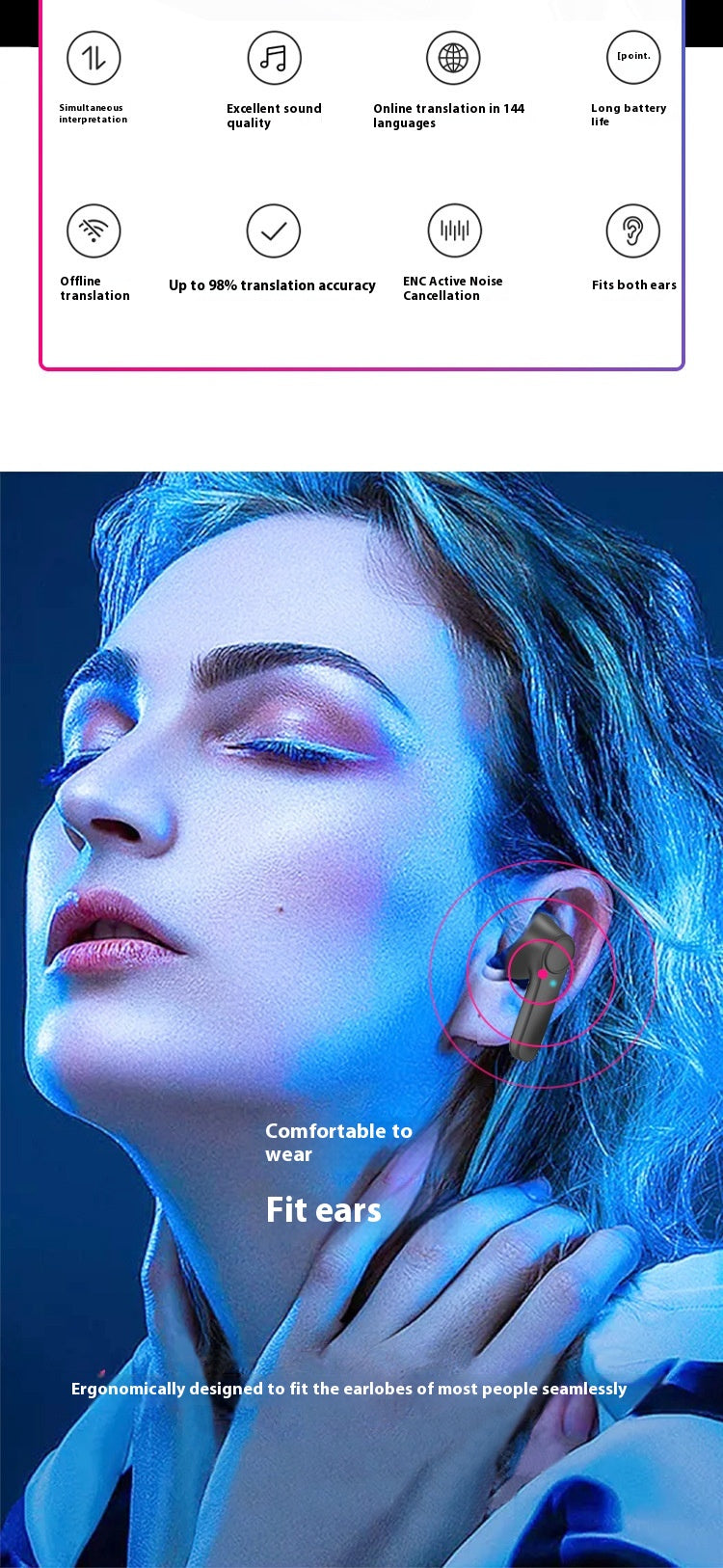 Smart Touch Wireless Earphones
