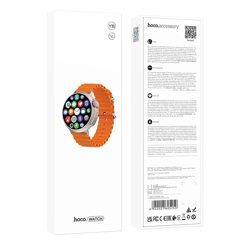 Hoco - Waterproof Smart Watch - modern & energatic (Y18) ©