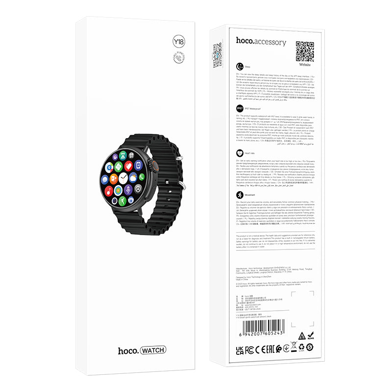Hoco - Waterproof Smart Watch - modern & energatic (Y18) ©