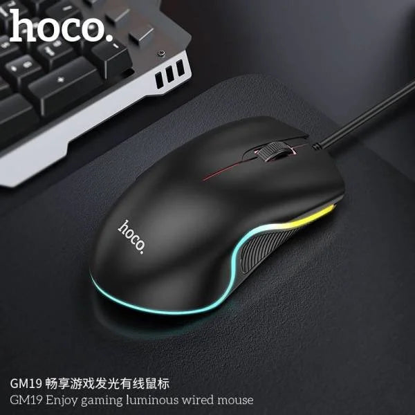 Hoco - Gaming & Business Mouse  LED Flashing Model GM19