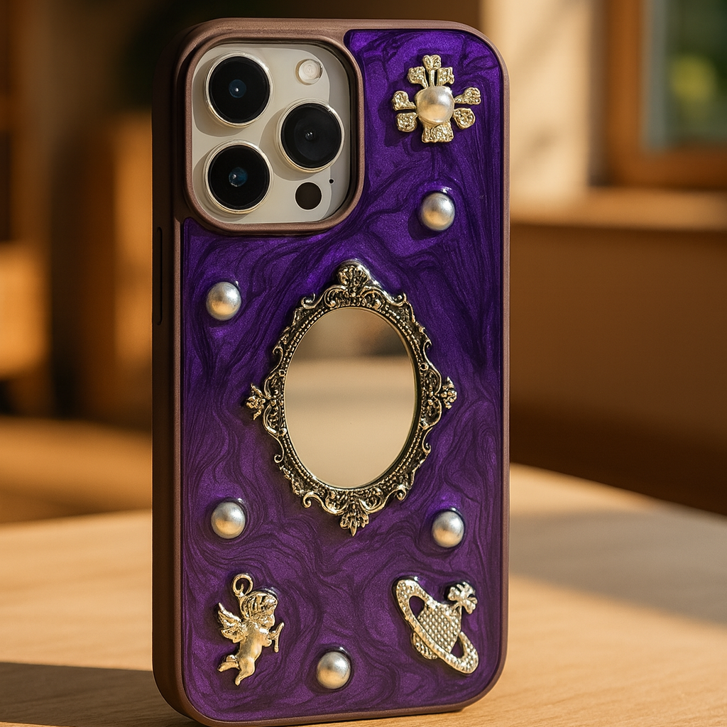 Luxury Retro Mirror iPhone Case
